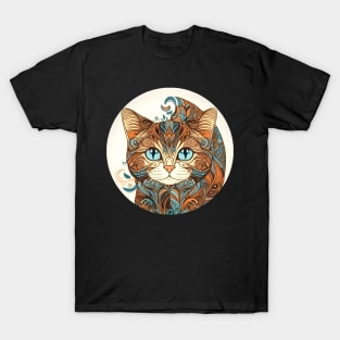 Happy Cat Boho - Colorful Cat Hippy Lover T-Shirt